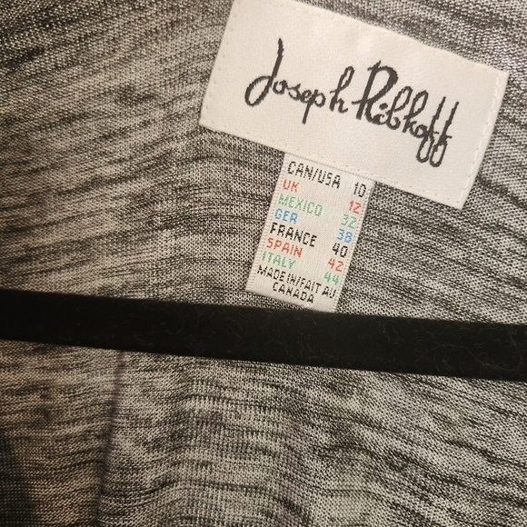 Joseph Ribkoff Slinky Red 3/4 Sleeves Top Stretchy Tunic Layered Dressy Size 10 - Picture 7 of 10